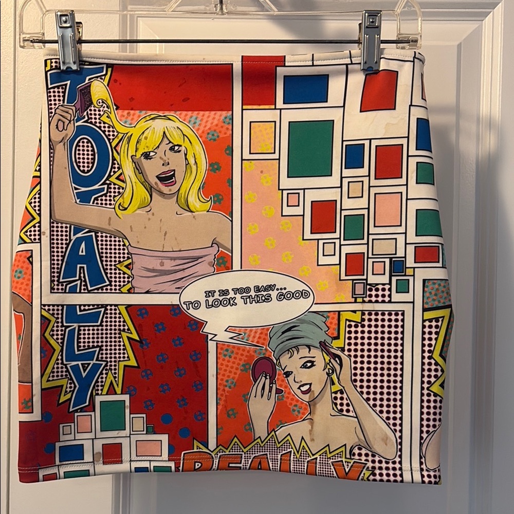 Nasty Gal Colorful Pop Art Skirt